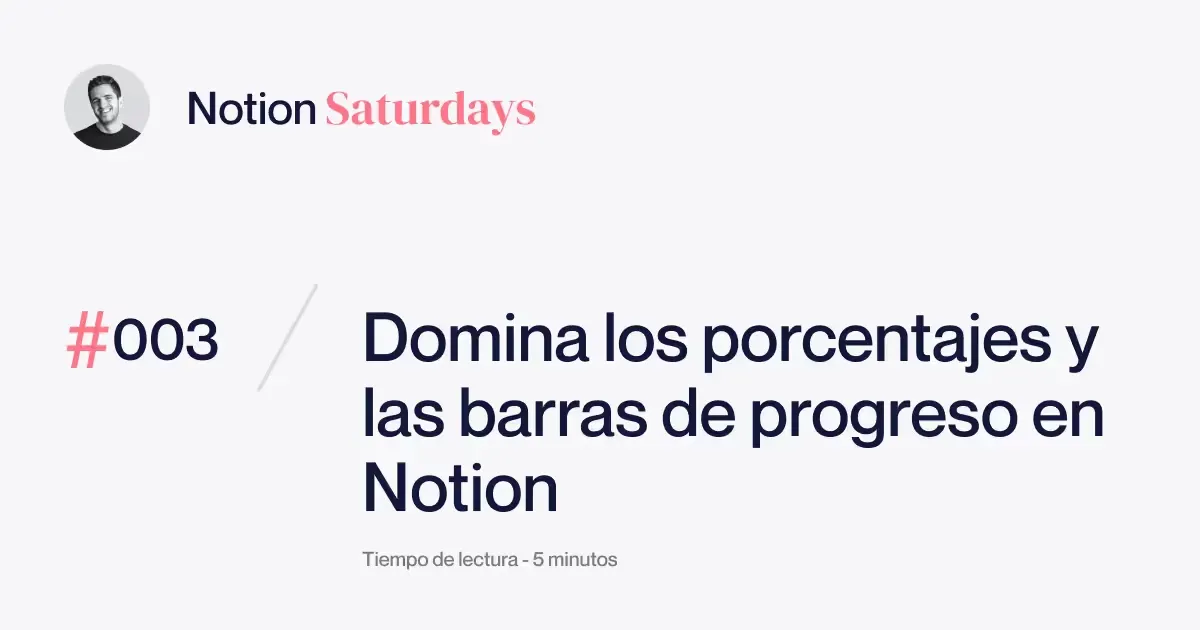 Cómo calcular porcentajes en Notion