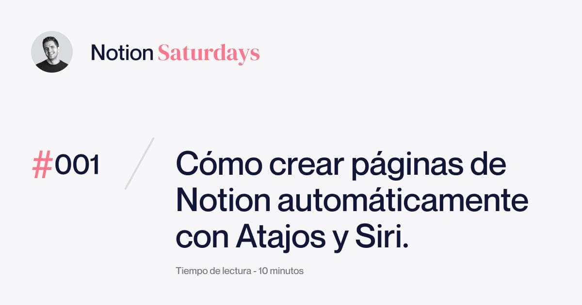 Como crear una página de Notion con Atajos