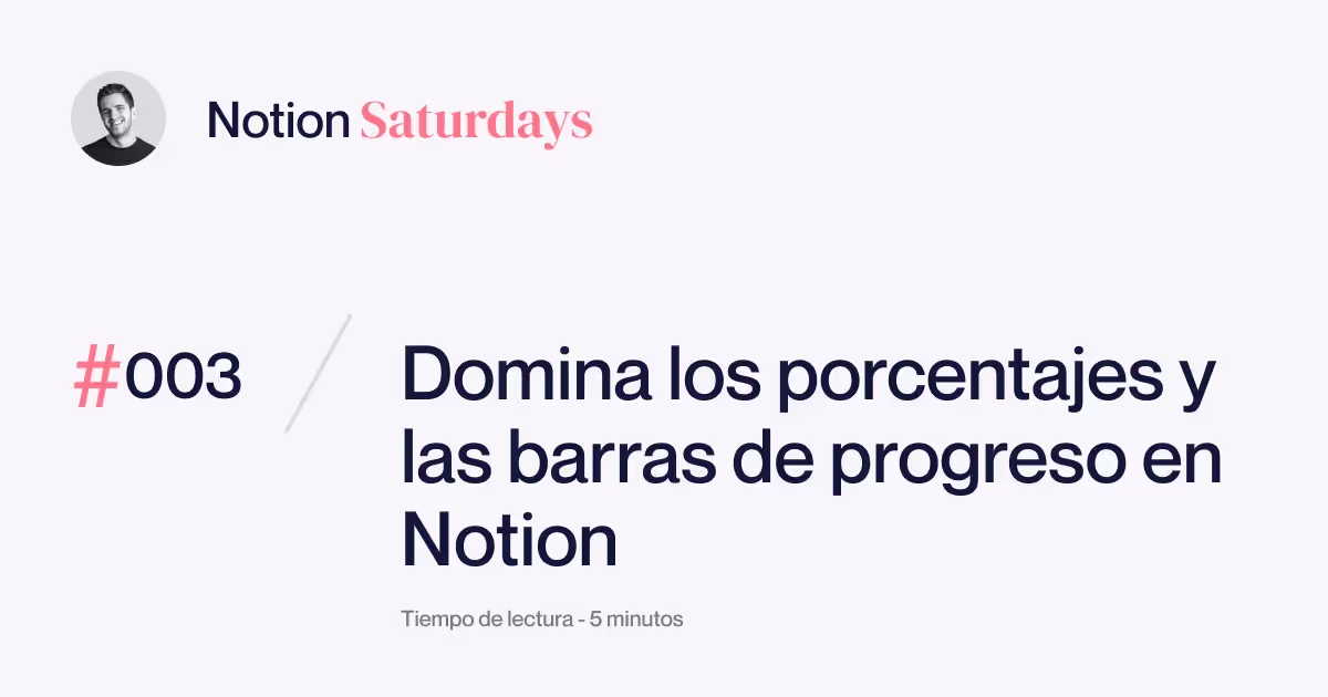 Cómo calcular porcentajes en Notion